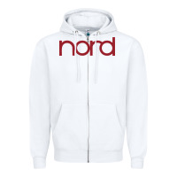 White Nord Zipper Hoodie - linhVisuals