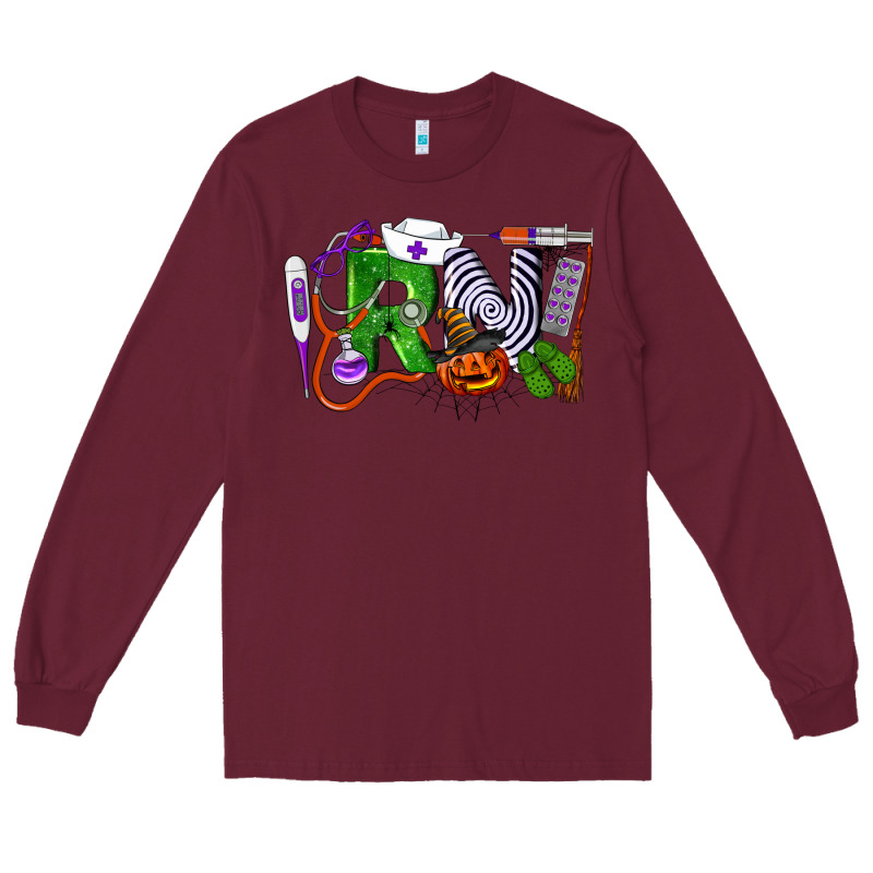 Halloween Rn Registered Nursehalloween Rn Register Long Sleeve Tee by LillyAllenDesigns | Teevron