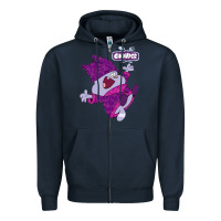 Navy chowder Zipper Hoodie - linhVisuals