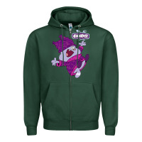 Sports Green chowder Zipper Hoodie - linhVisuals