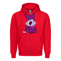 Red chowder Zipper Hoodie - linhVisuals