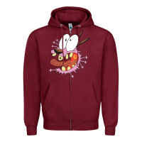 Courage The Cowardly Dog Zipper Hoodie | Teevron