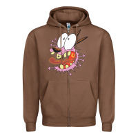 Chestnut courage the cowardly dog Zipper Hoodie - linhVisuals