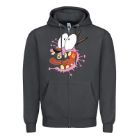 Smoke courage the cowardly dog Zipper Hoodie - linhVisuals