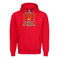 Red wonder  woman Zipper Hoodie - linhVisuals