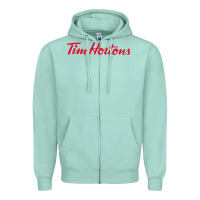 Seafoam Tim Hortons Zipper Hoodie - linhVisuals