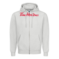 Dove Grey Tim Hortons Zipper Hoodie - linhVisuals