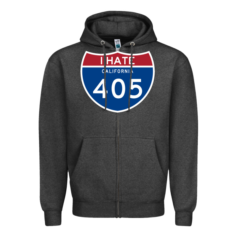 Los Angeles California Interstate 405 (i 405) Sweatshirt Zipper Hoodie by linhVisuals | Teevron