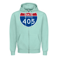 Seafoam los angeles california interstate 405 (i 405) sweatshirt Zipper Hoodie - linhVisuals
