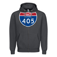 Smoke los angeles california interstate 405 (i 405) sweatshirt Zipper Hoodie - linhVisuals