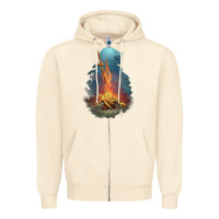 Sandshell Souls Bonfire Zipper Hoodie - linhVisuals