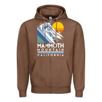 Mammoth Mountain California Retro Ski Sweatshirt Zipper Hoodie | Teevron