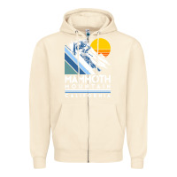 Sandshell mammoth mountain california retro ski sweatshirt Zipper Hoodie - linhVisuals