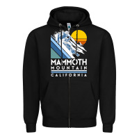 Black mammoth mountain california retro ski sweatshirt Zipper Hoodie - linhVisuals
