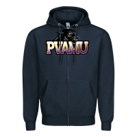 Navy Prairie View A&M Panthers And Lady Panthers Rectangle Patch Zipper Hoodie - linhVisuals