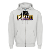 Dove Grey Prairie View A&M Panthers And Lady Panthers Rectangle Patch Zipper Hoodie - linhVisuals