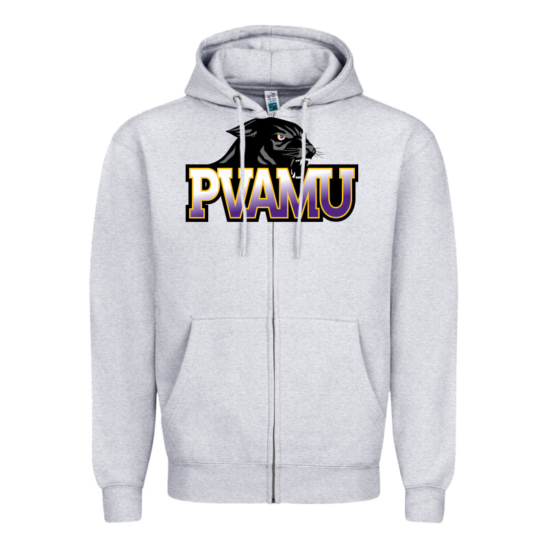 Prairie View A&m Panthers And Lady Panthers Rectangle Patch Zipper Hoodie by linhVisuals | Teevron