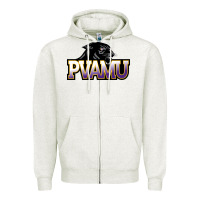 Oatmeal Heather Prairie View A&M Panthers And Lady Panthers Rectangle Patch Zipper Hoodie - linhVisuals