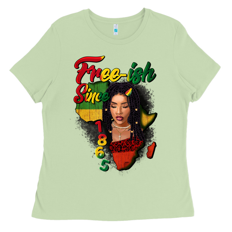 Free-ish Since 1865 Black Woman Ladies Tee by FaDigitalArtStudio | Teevron