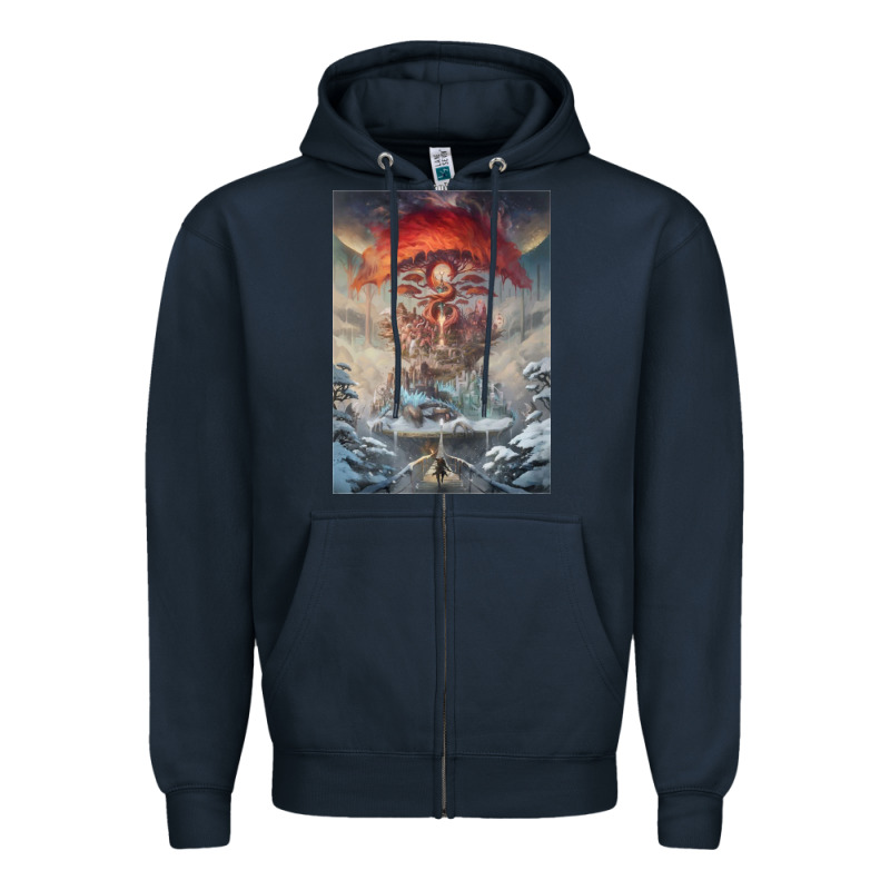 The Painted World Zipper Hoodie by linhVisuals | Teevron