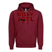 Burgundy the hits billy - joel the best pianist Zipper Hoodie - linhVisuals