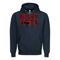 Navy the hits billy - joel the best pianist Zipper Hoodie - linhVisuals