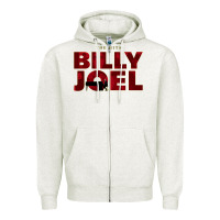 Oatmeal Heather the hits billy - joel the best pianist Zipper Hoodie - linhVisuals