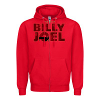 Red the hits billy - joel the best pianist Zipper Hoodie - linhVisuals