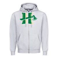 Heather Grey cal humboldt lumberjacks Zipper Hoodie - linhVisuals