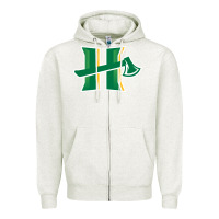Oatmeal Heather cal humboldt lumberjacks Zipper Hoodie - linhVisuals