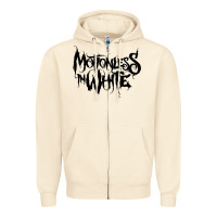 Sandshell Motionless In White Zipper Hoodie - linhVisuals