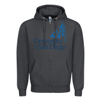 Smoke The university of san diego Zipper Hoodie - linhVisuals