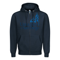 Navy The university of san diego Zipper Hoodie - linhVisuals