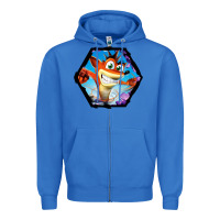 True Royal CRASH BANDICOOT LEGENDS Zipper Hoodie - linhVisuals