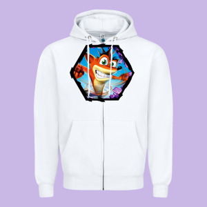 Crash Bandicoot Legends Zipper Hoodie Designed By Linhvisuals