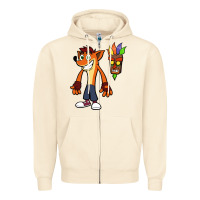 Sandshell CRASH BANDICOOT Zipper Hoodie - linhVisuals