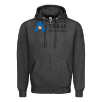 Charcoal Heather The university of texas at arlington Zipper Hoodie - linhVisuals