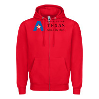 Red The university of texas at arlington Zipper Hoodie - linhVisuals