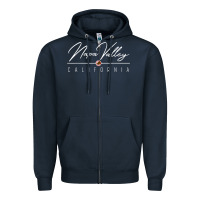 Navy napa valley ca t shirt Zipper Hoodie - linhVisuals