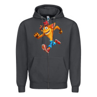 Smoke CRASH BANDICOOT Zipper Hoodie - linhVisuals