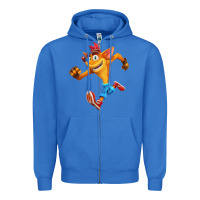 True Royal CRASH BANDICOOT Zipper Hoodie - linhVisuals