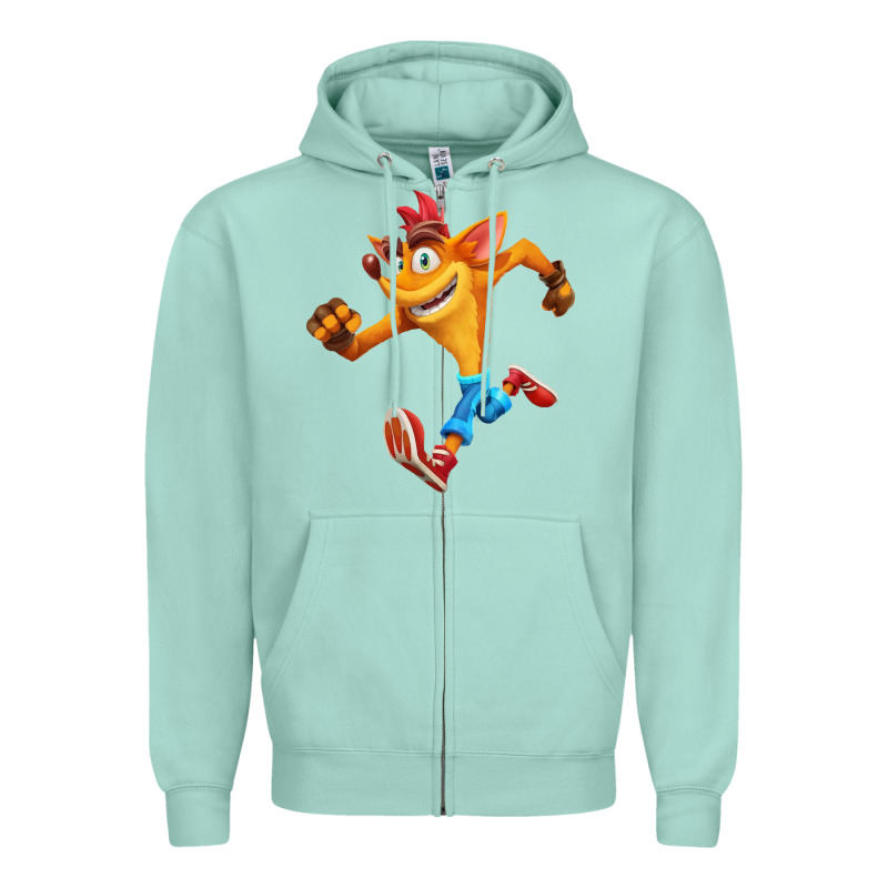 Crash Bandicoot Zipper Hoodie by linhVisuals | Teevron