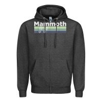 Charcoal Heather retro hiking boottrail running   mammoth california t shirt Zipper Hoodie - linhVisuals