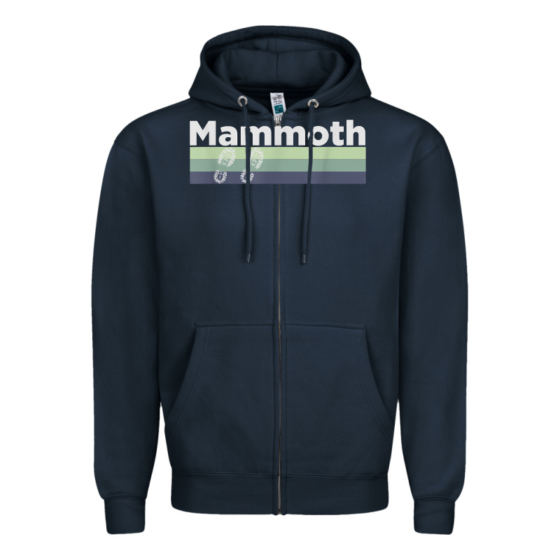 Retro Hiking Boottrail Running   Mammoth California T Shirt Zipper Hoodie by linhVisuals | Teevron
