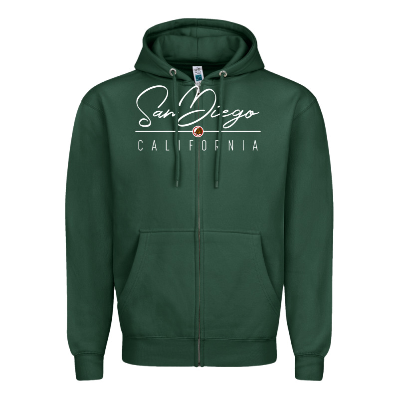 San Diego Ca Sweatshirt Zipper Hoodie by linhVisuals | Teevron