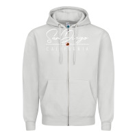 Dove Grey san diego ca sweatshirt Zipper Hoodie - linhVisuals