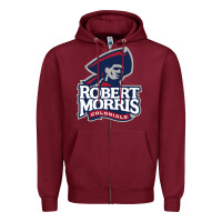 Burgundy the robert morris colonials Zipper Hoodie - linhVisuals