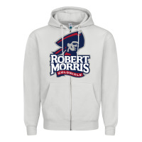 Dove Grey the robert morris colonials Zipper Hoodie - linhVisuals