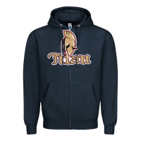 Navy acadie–titan-bathurst Zipper Hoodie - linhVisuals