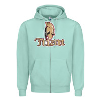 Seafoam acadie–titan-bathurst Zipper Hoodie - linhVisuals